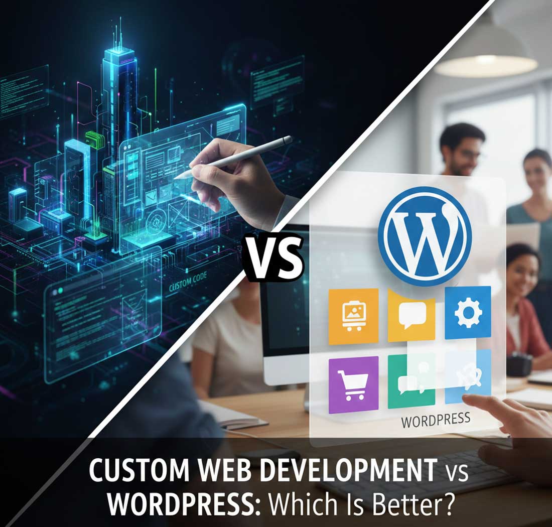 wordpress-vs-custom-development وردپرس یا برنامه نویسی و طراحی سایت اختصاصی؟ | مقایسه جامع + راهنمای انتخاب